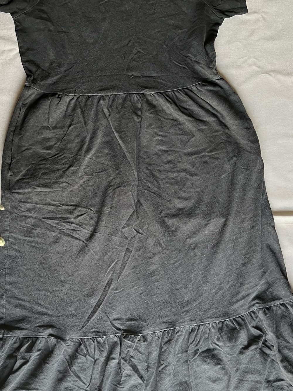 Old Navy Black Maxi Dress with Ruffle Hem